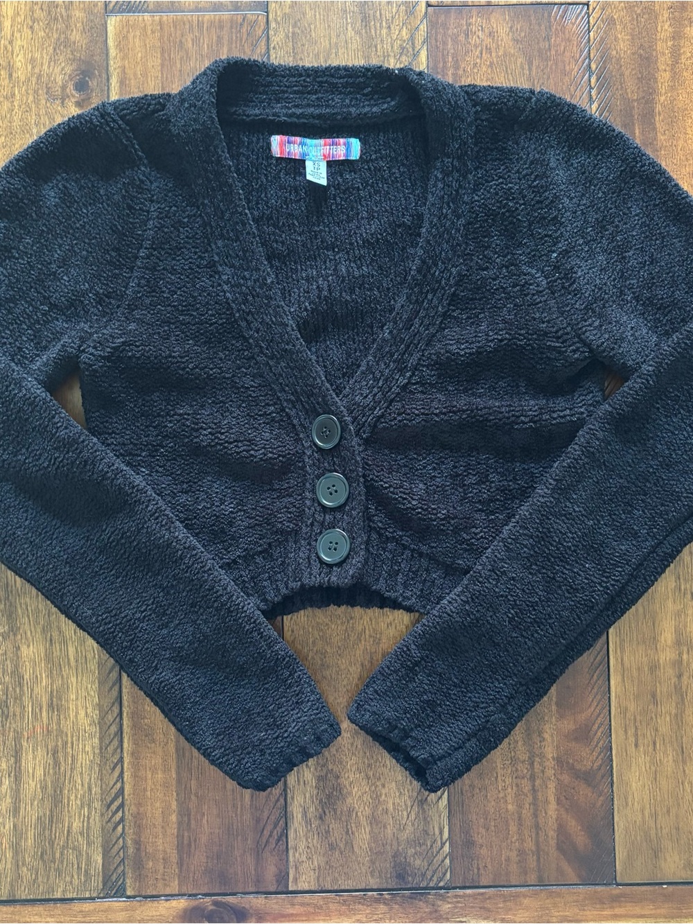 Urban Outfitters cropped bouclé knit cardigan